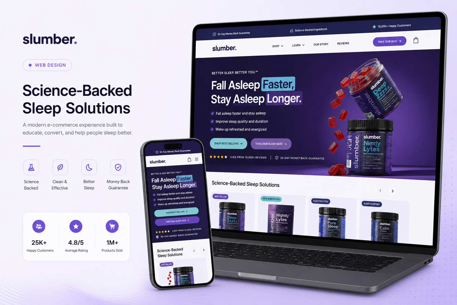 Slumber CBN — sleep wellness e-commerce brand